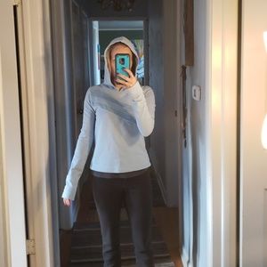 Small rebecca beeson baby blue hoodie